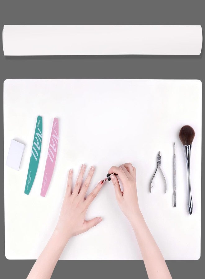 Furtherpretty Nail Mat for Nail Tech, Reusable PU Leather Desk Pad, Foldable Nail Art Table Mat for Home Manicure & Professional Salon, Nail Technician Supplies, Tapete para Mesa de Manicurista - Image 1